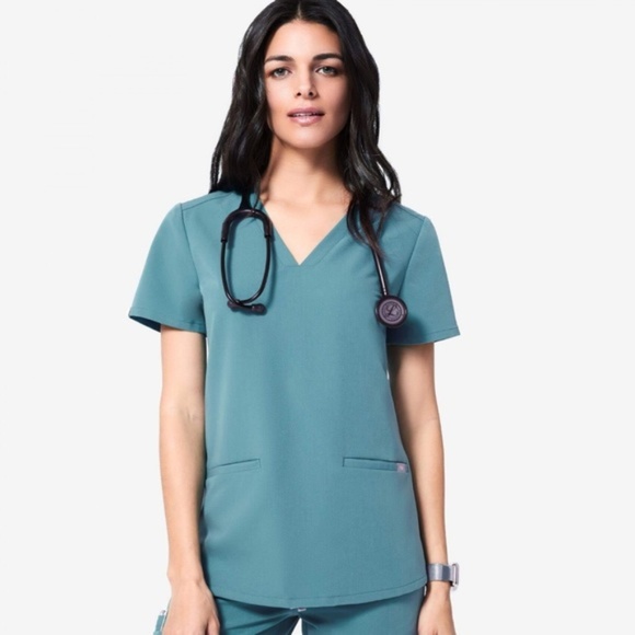 ISO Figs Hydrogreen Medium Scrub Top